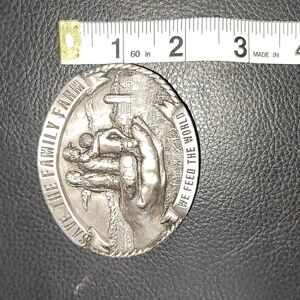 Vintage save the family farm belt buckle 1994 limited edition